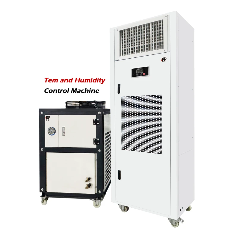 Commercial attemperation dehumidifier and temperature control machine.