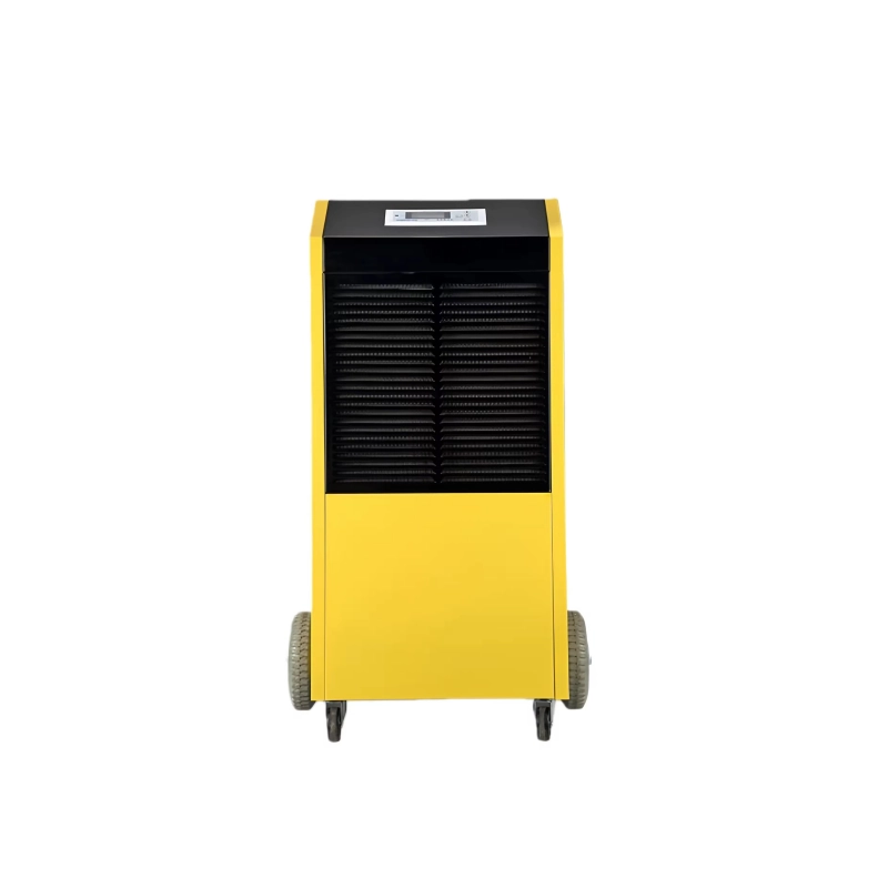 Commercial dehumidifiers for basements unit front view with air intake grille