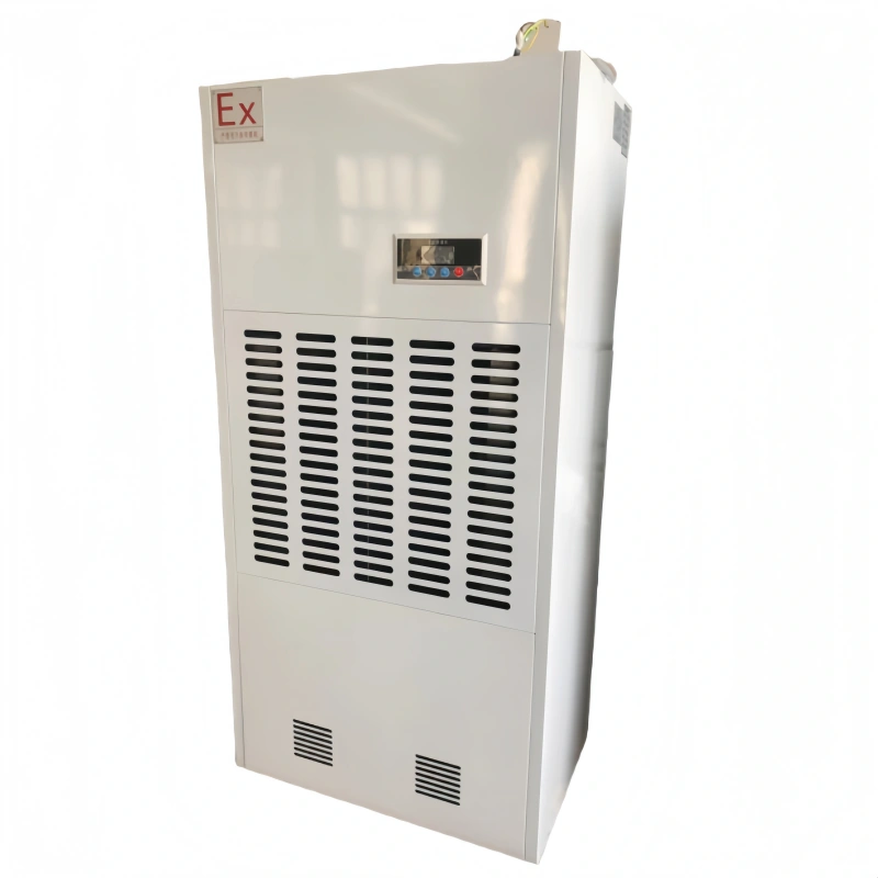 Explosion-Proof Dehumidifier for industrial use showing its full-body design and control panel