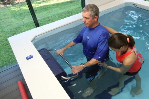 Rehabilitation therapy pool supported by Swimming Pool Dehumidifier maintaining comfortable indoor humidity
