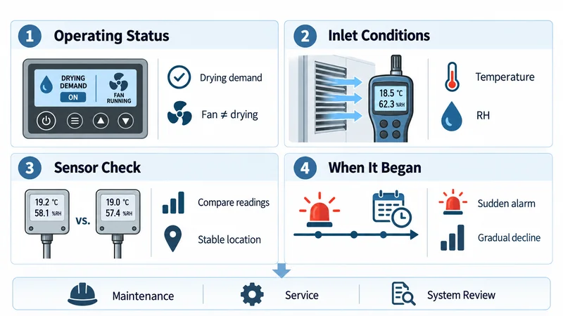 Four initial checks before diagnosing industrial dehumidifier faults