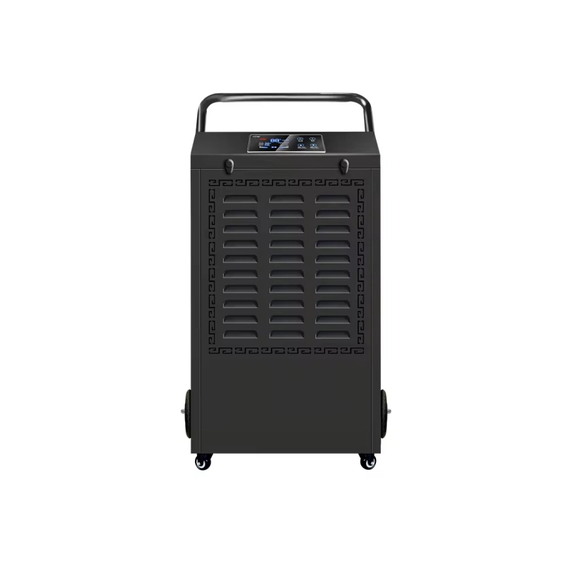 Swimming Pool Dehumidifier front view showing ventilation grille and top handle